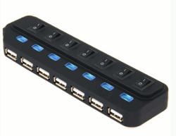 Asonic USB 3.0 7Port Hub + 5V napajanje (220V)